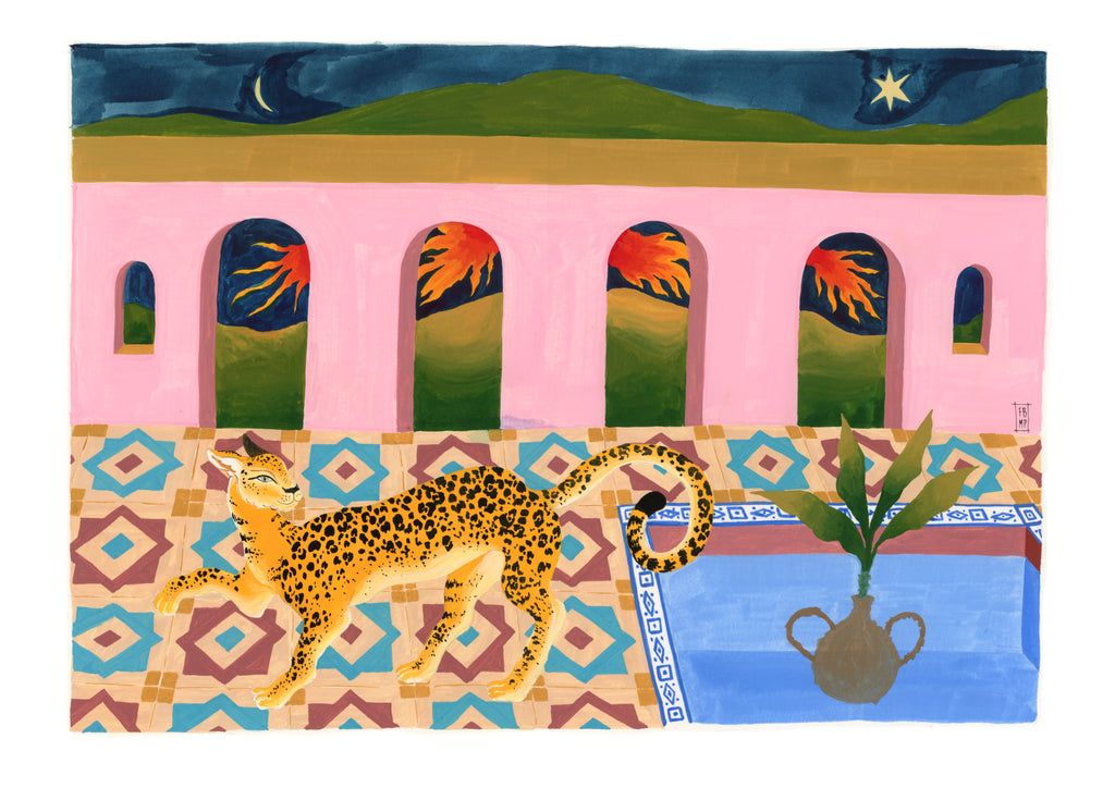 Onça e estrela cadente// Fernanda Peralta