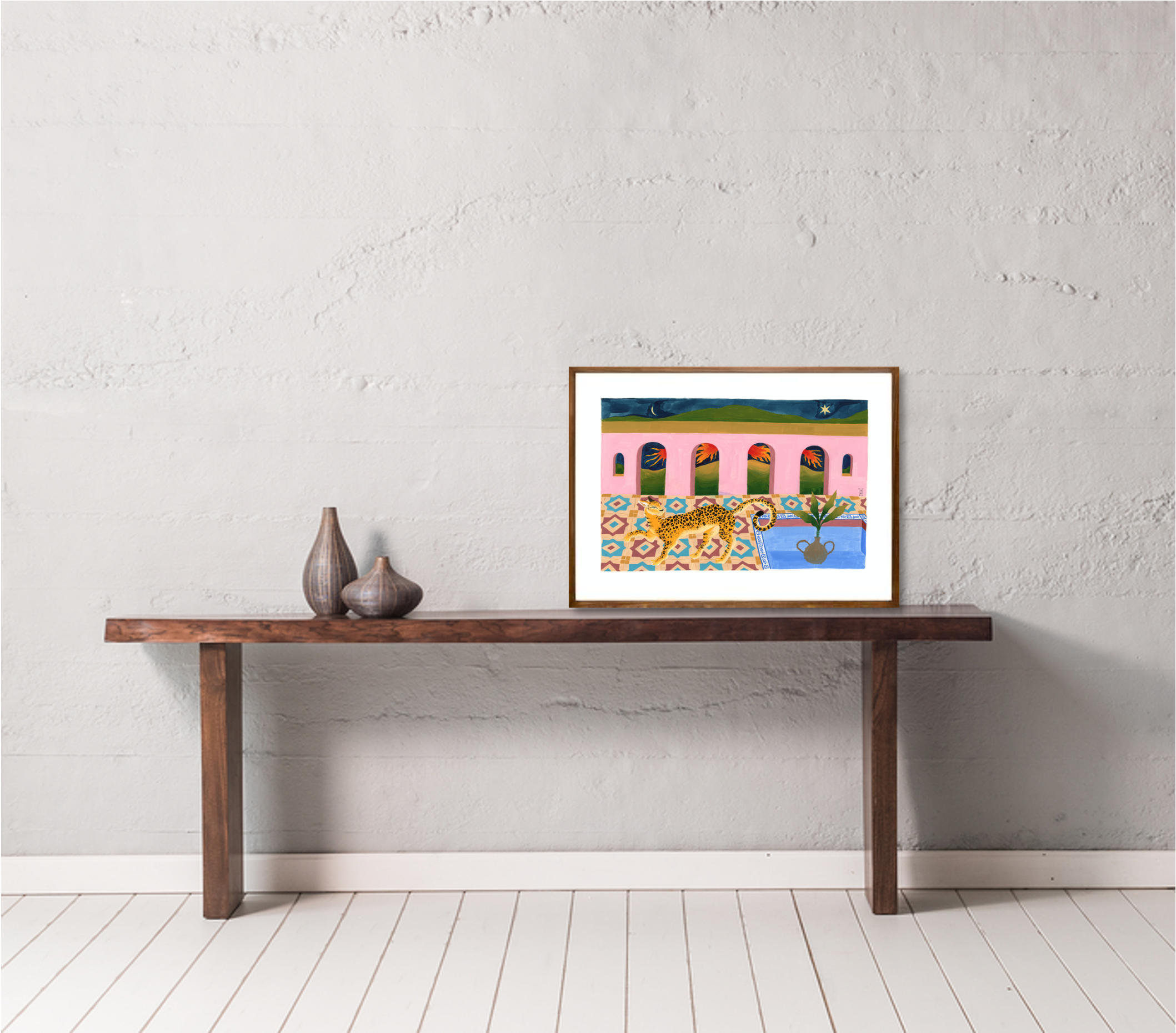 Onça e estrela cadente// Fernanda Peralta