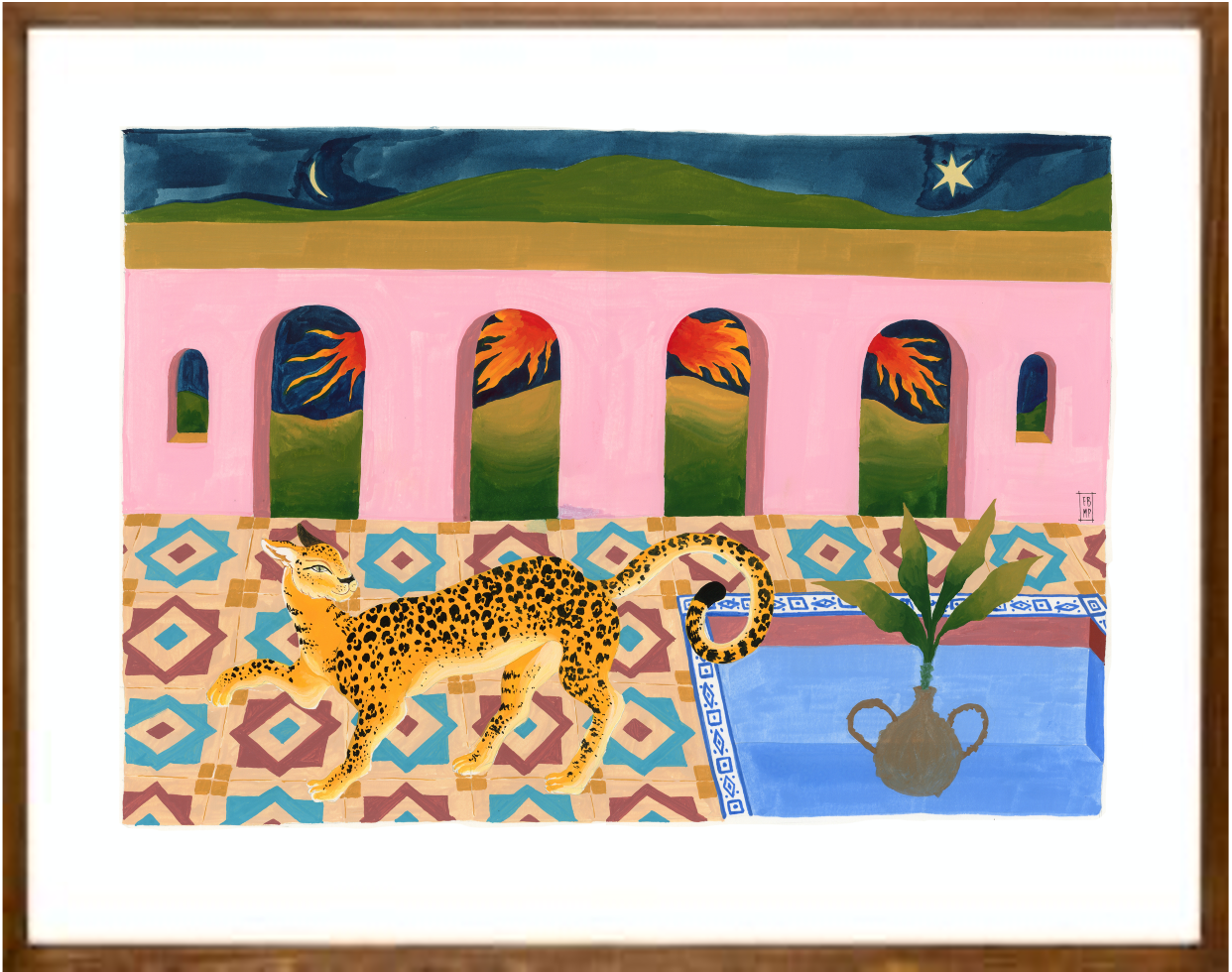 Onça e estrela cadente// Fernanda Peralta