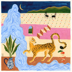 Onça, rio e laranja// Fernanda Peralta