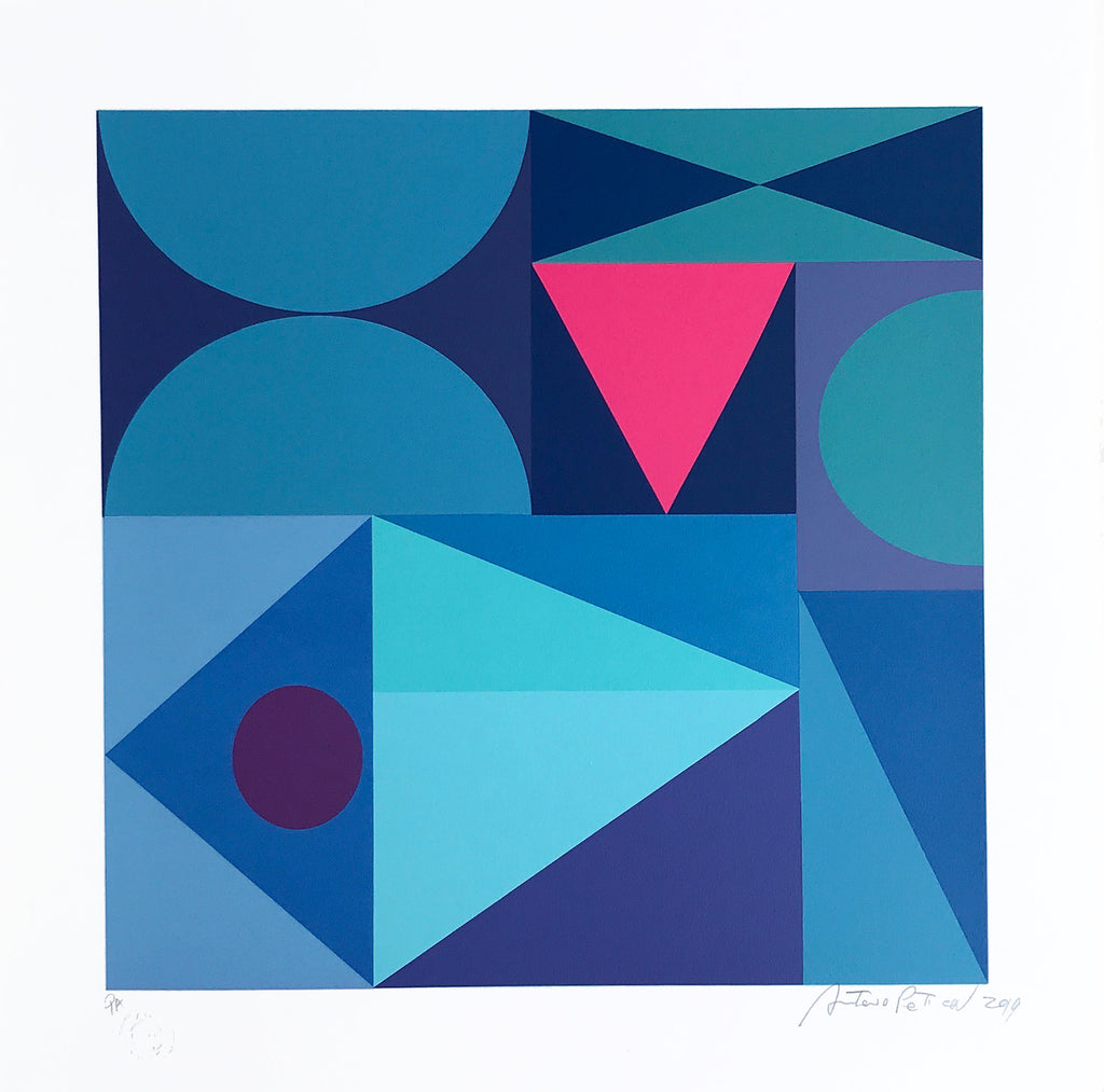 Blue Composition // Antonio Peticov