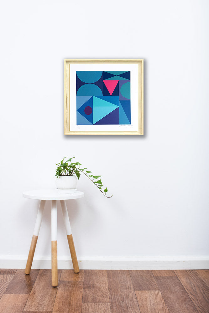 Blue Composition // Antonio Peticov