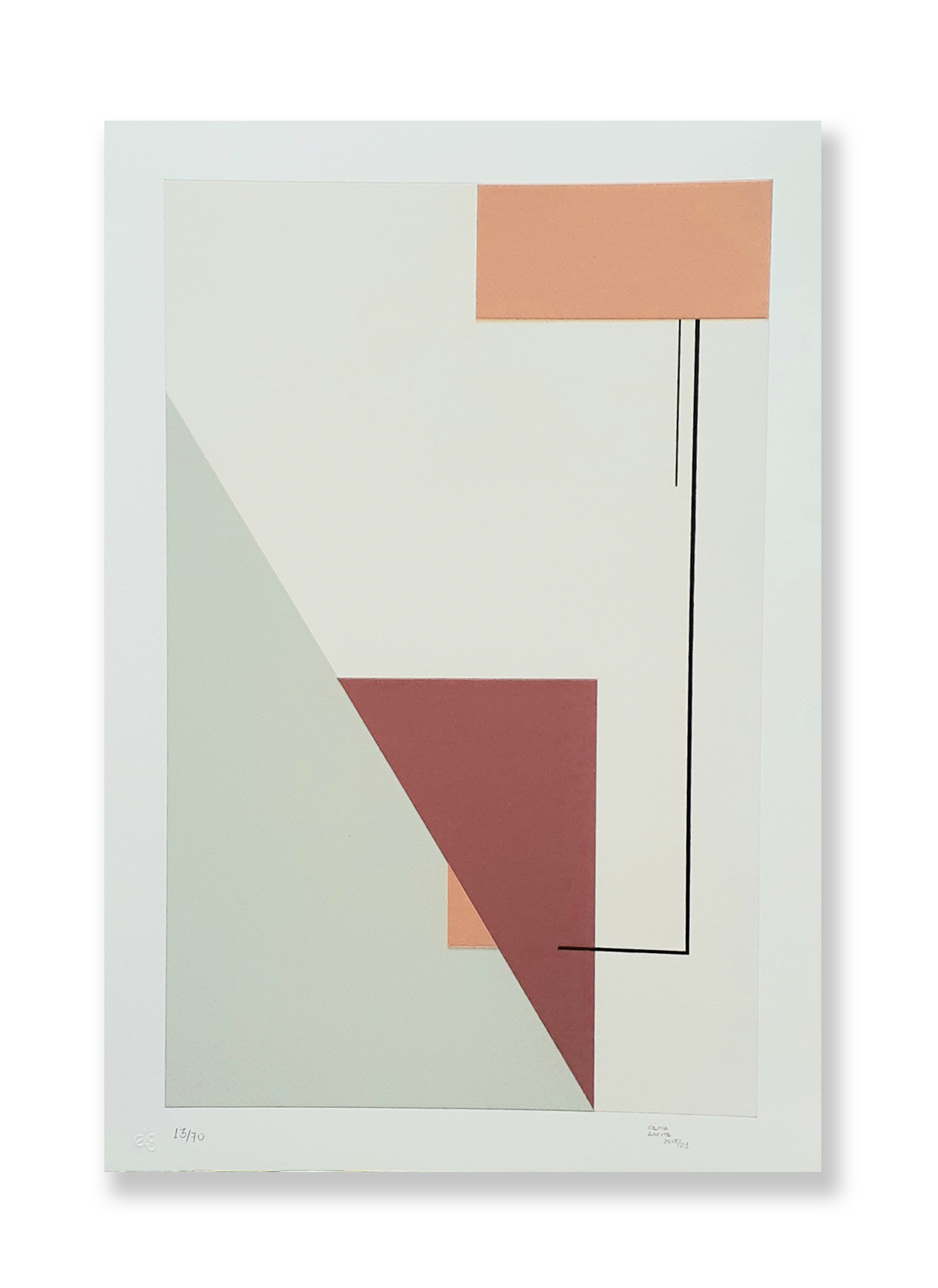 Colagem sobre serigrafia 1 // Cassia Aresta