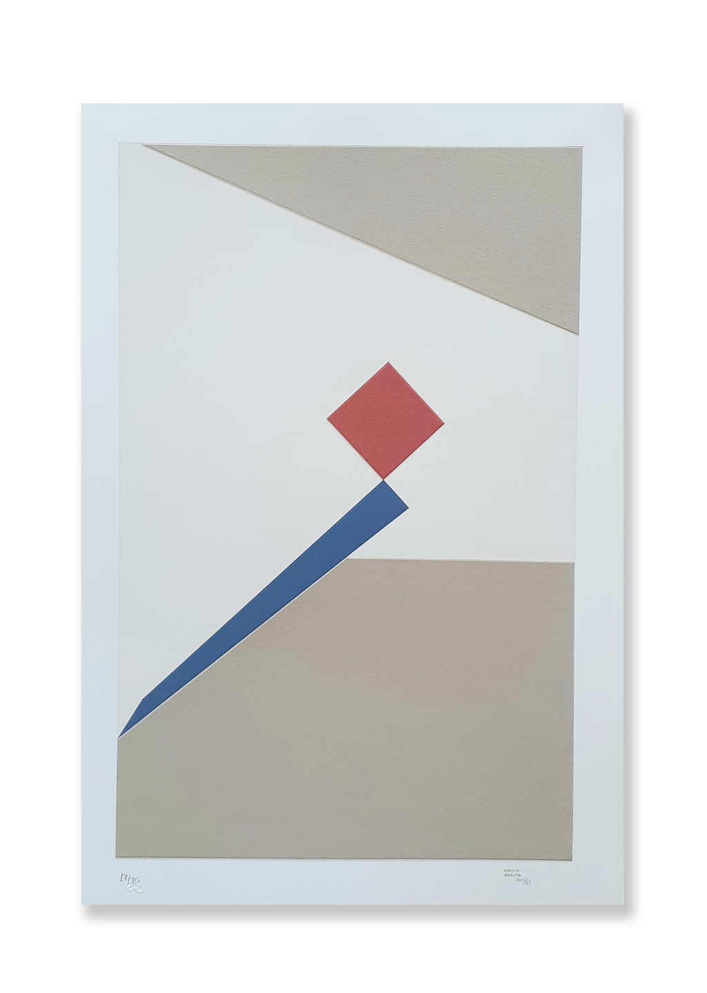 Colagem sobre serigrafia 5 // Cassia Aresta