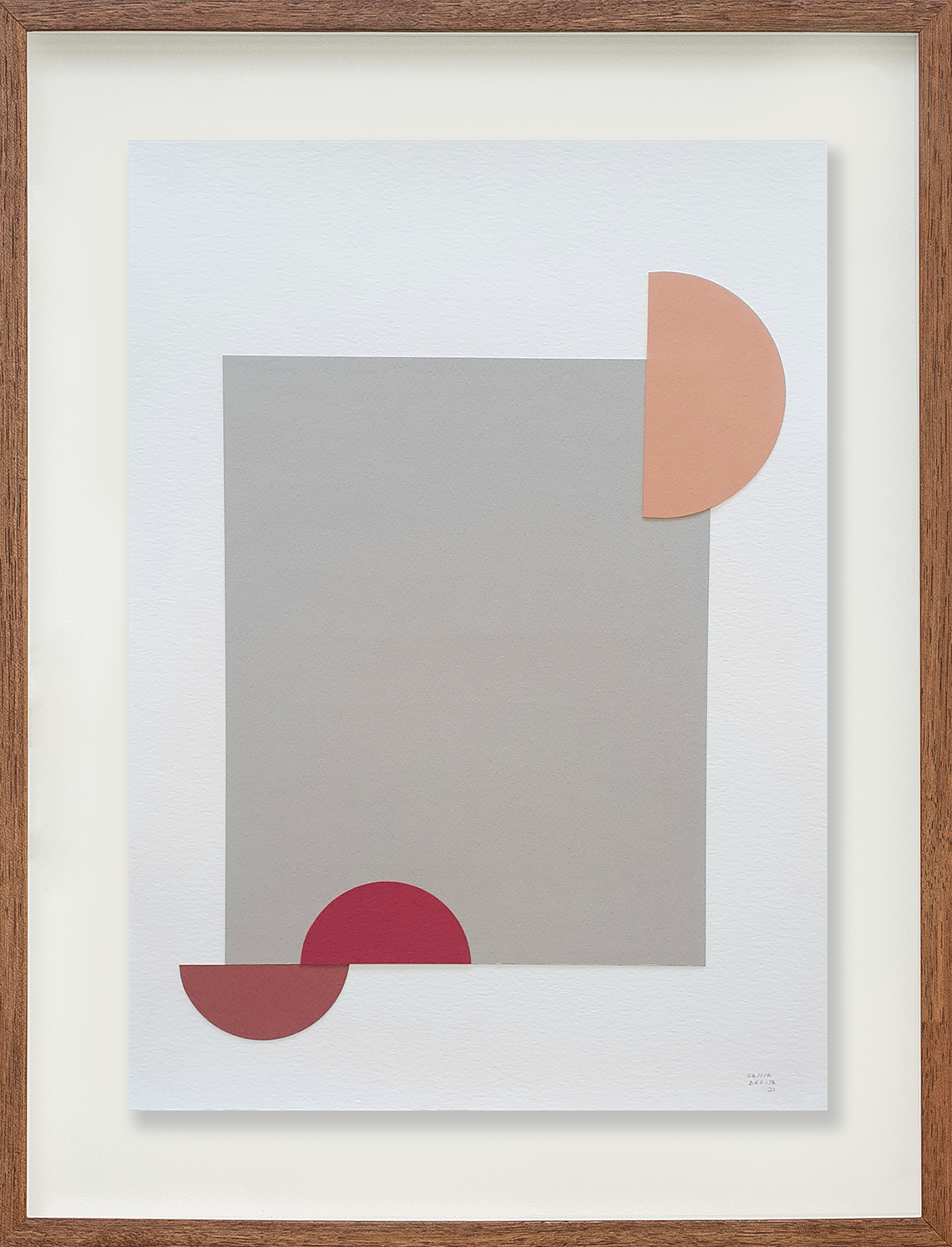 Colagem sobre círculo 1 // Cassia Aresta